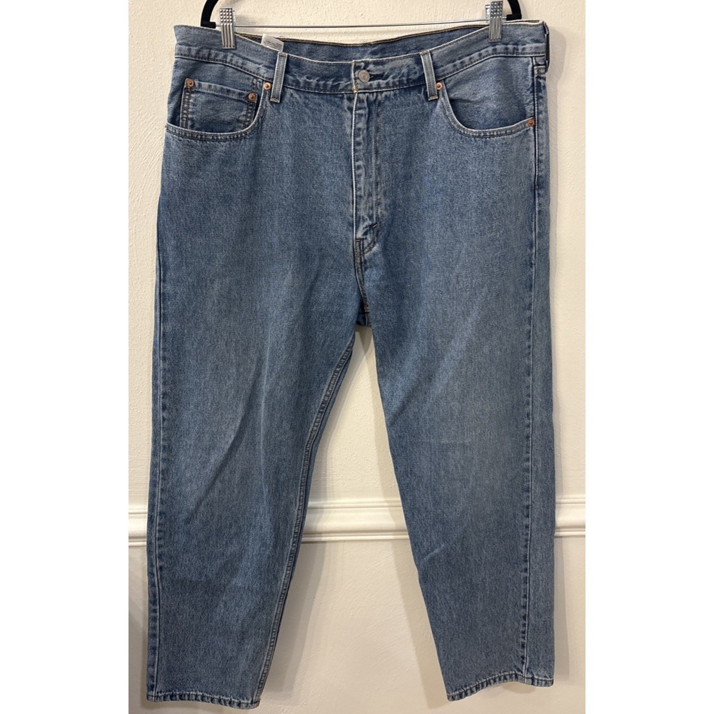 Levi's 550 Jeans Mens 38x30 Blue Relaxed Fit Tapered Leg Denim Pants
